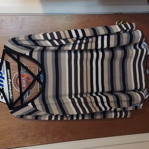 Striped, loose fit top